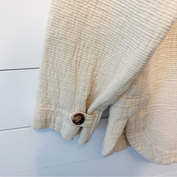 Madewell Women’s Waffleback Branner 100% Cotton Shirt Jacket Size Medium - Picture 12 of 14